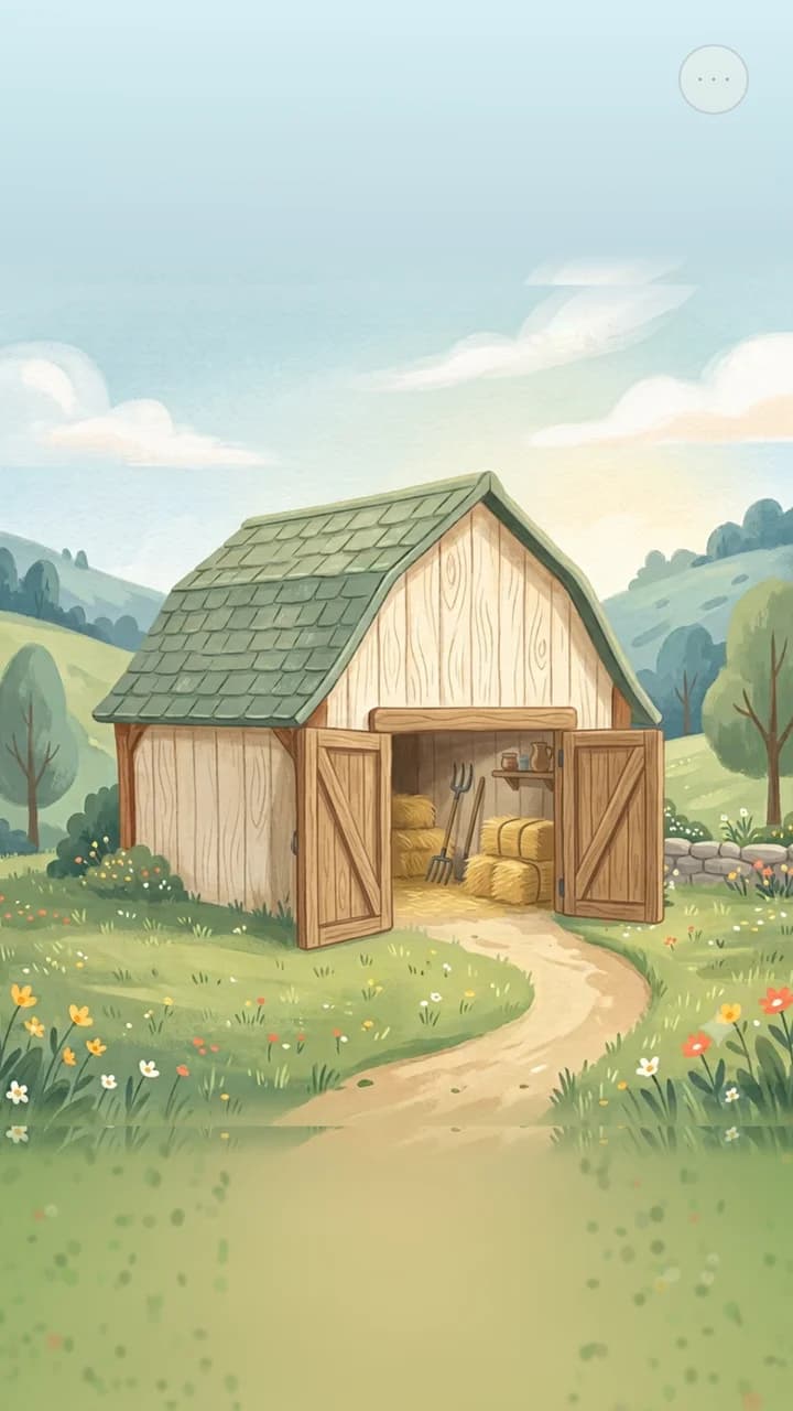 The barn doors open.