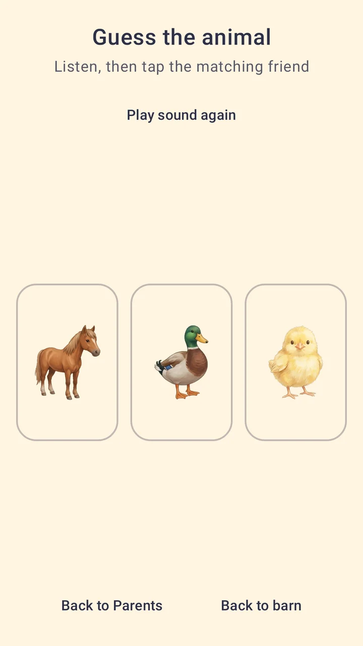 A listening quiz: guess the animal.